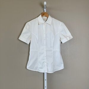 Merona Roll-sleeve Button-up Blouse